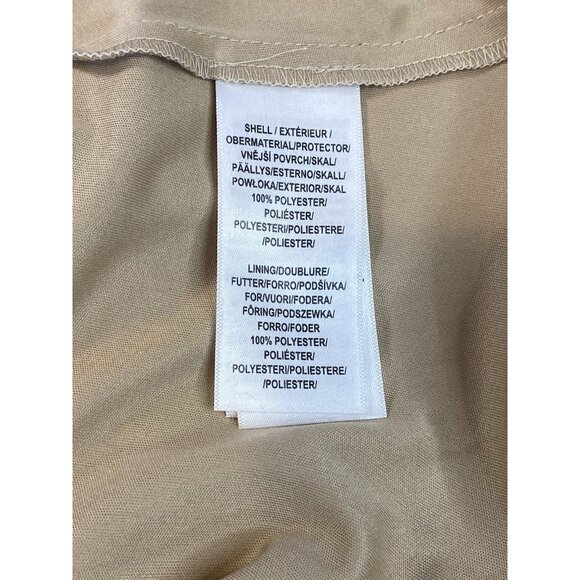 Adrianna Papell Beaded Blouson Long Gown Formal Wedding Sz 12 Champagne Gold - Picture 11 of 16